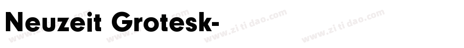 Neuzeit Grotesk字体转换